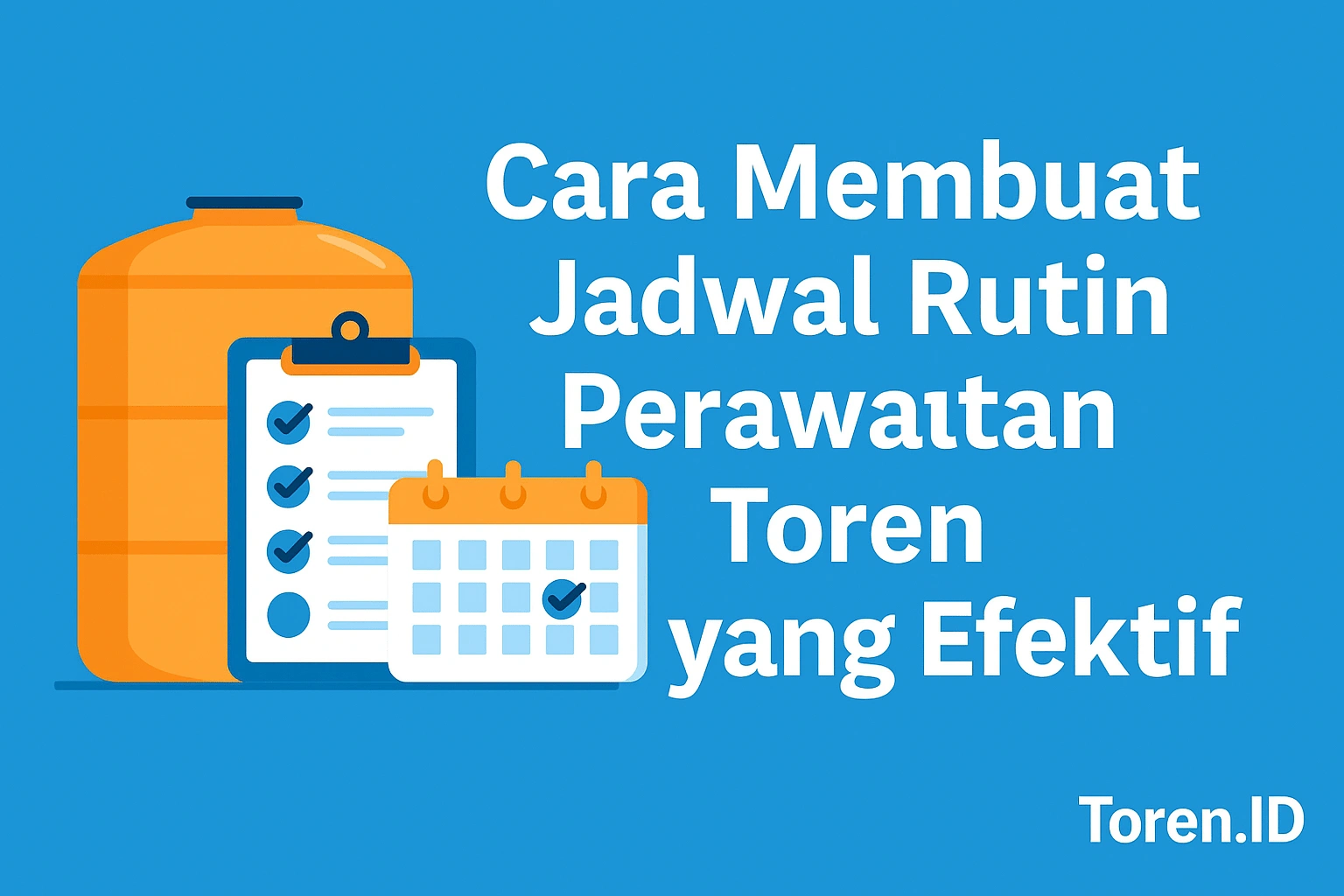 Cara Membuat Jadwal Rutin Perawatan Toren yang Efektif
