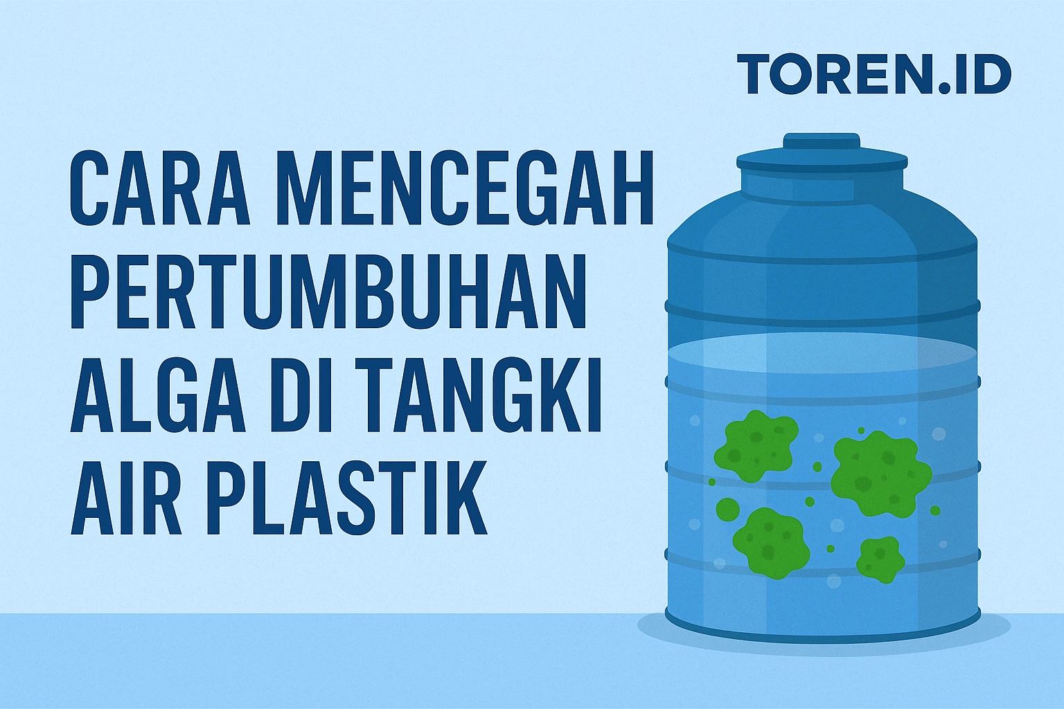 Cara Mencegah Pertumbuhan Alga di Tangki Air Plastik