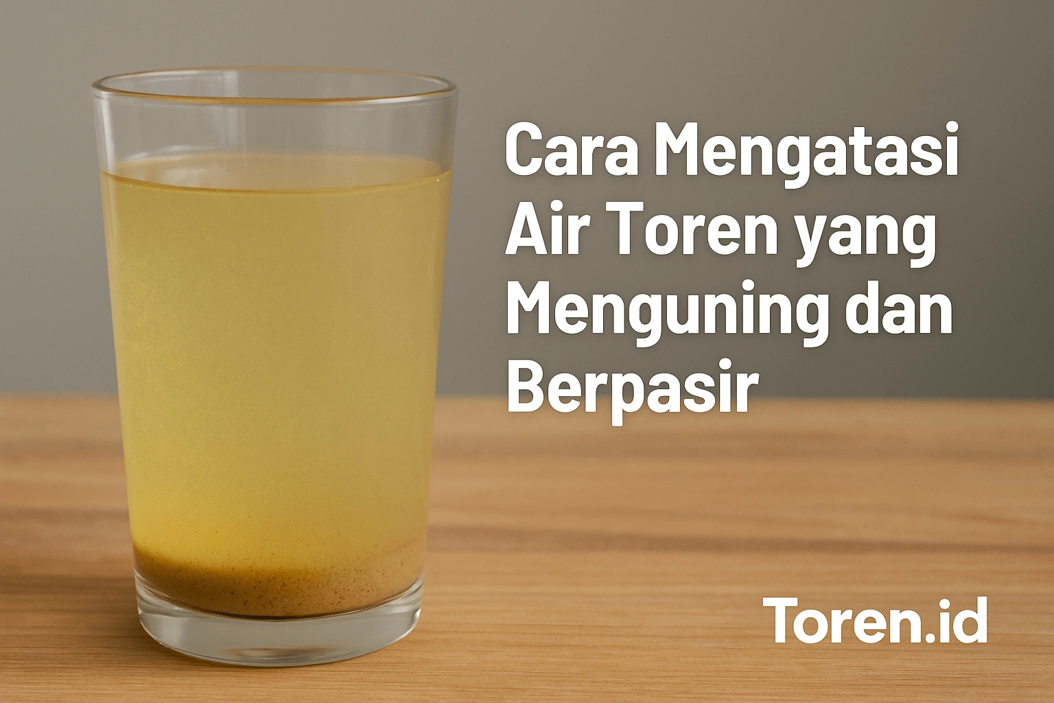Cara Mengatasi Air Toren yang Menguning dan Berpasir