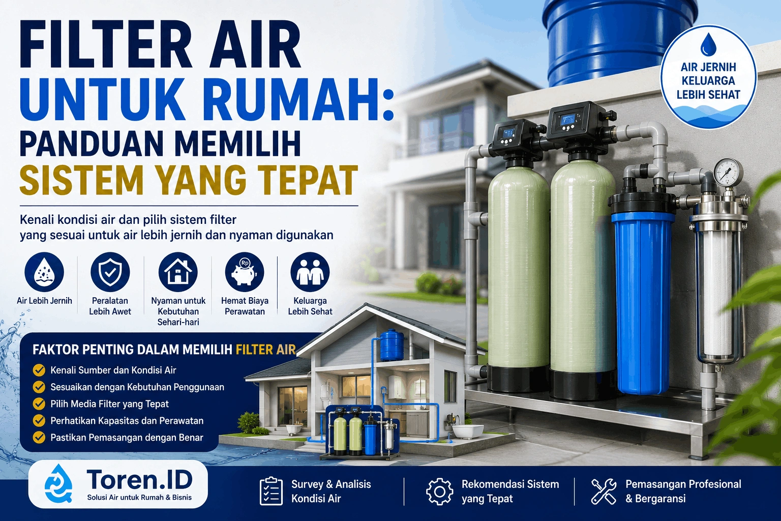 Filter Air untuk Rumah: Panduan Memilih Sistem yang Tepat